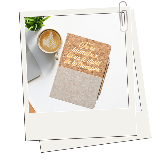 Carnet “Tu es humain.e, tu as le droit de te tromper”