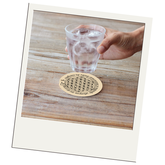 Dessous de verre “Fleur de Vie” – Recharge énergétique